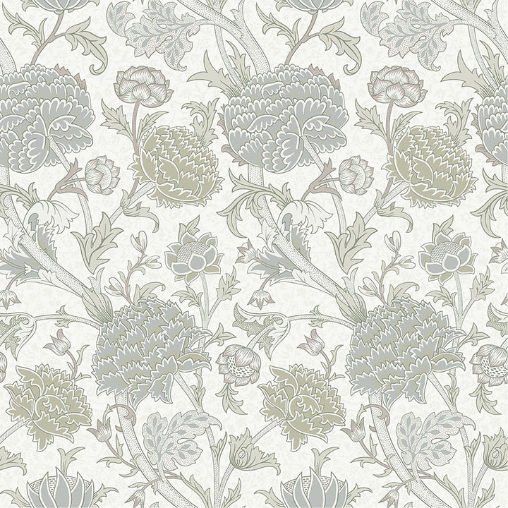 Cray Light Green Floral Trail Wallpaper by A-Street Prints Hidden Treasures Covers about 57.5 square feet 20.9-in by 33-ft long roll Unpasted 20.9 - Fabric Carolina -