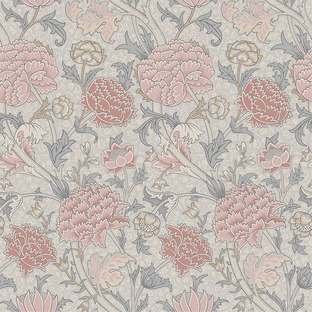 Cray Pink Floral Trail Wallpaper by A-Street Prints Hidden Treasures Covers about 57.5 square feet 20.9-in by 33-ft long roll Unpasted 20.9 - Fabric Carolina -