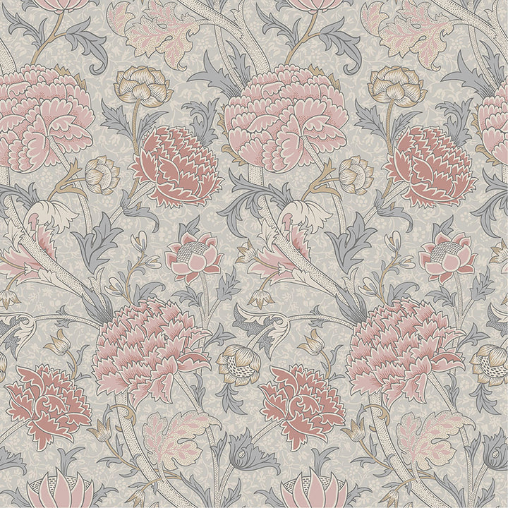 Cray Pink Floral Trail Wallpaper by A-Street Prints Hidden Treasures Covers about 57.5 square feet 20.9-in by 33-ft long roll Unpasted 20.9 - Fabric Carolina -
