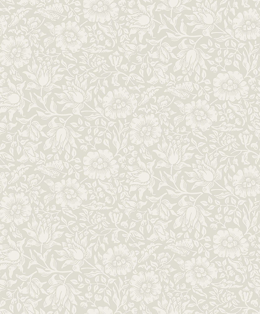 Mallow Dove Floral Vine Wallpaper by A-Street Prints Hidden Treasures Covers about 57.5 square feet 20.9-in by 33-ft long roll Unpasted 12.6 - Fabric Carolina -
