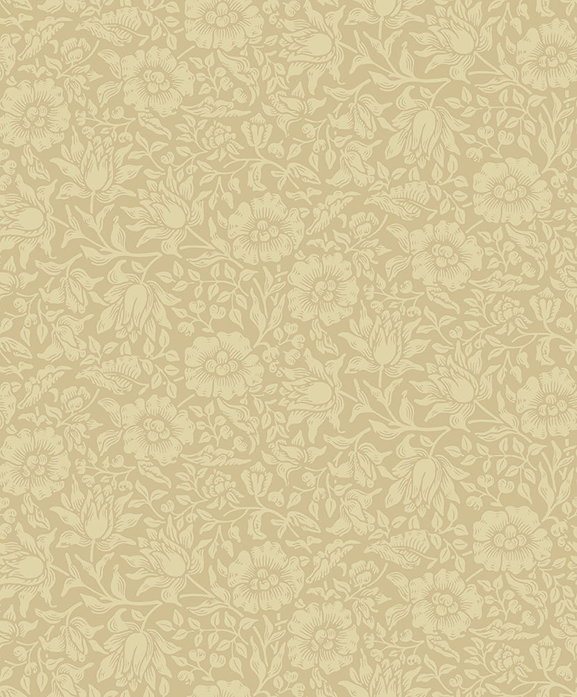 Mallow Butter Floral Vine Wallpaper by A-Street Prints Hidden Treasures Covers about 57.5 square feet 20.9-in by 33-ft long roll Unpasted 12.6 - Fabric Carolina -
