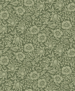 Mallow Dark Green Floral Vine Wallpaper by A-Street Prints