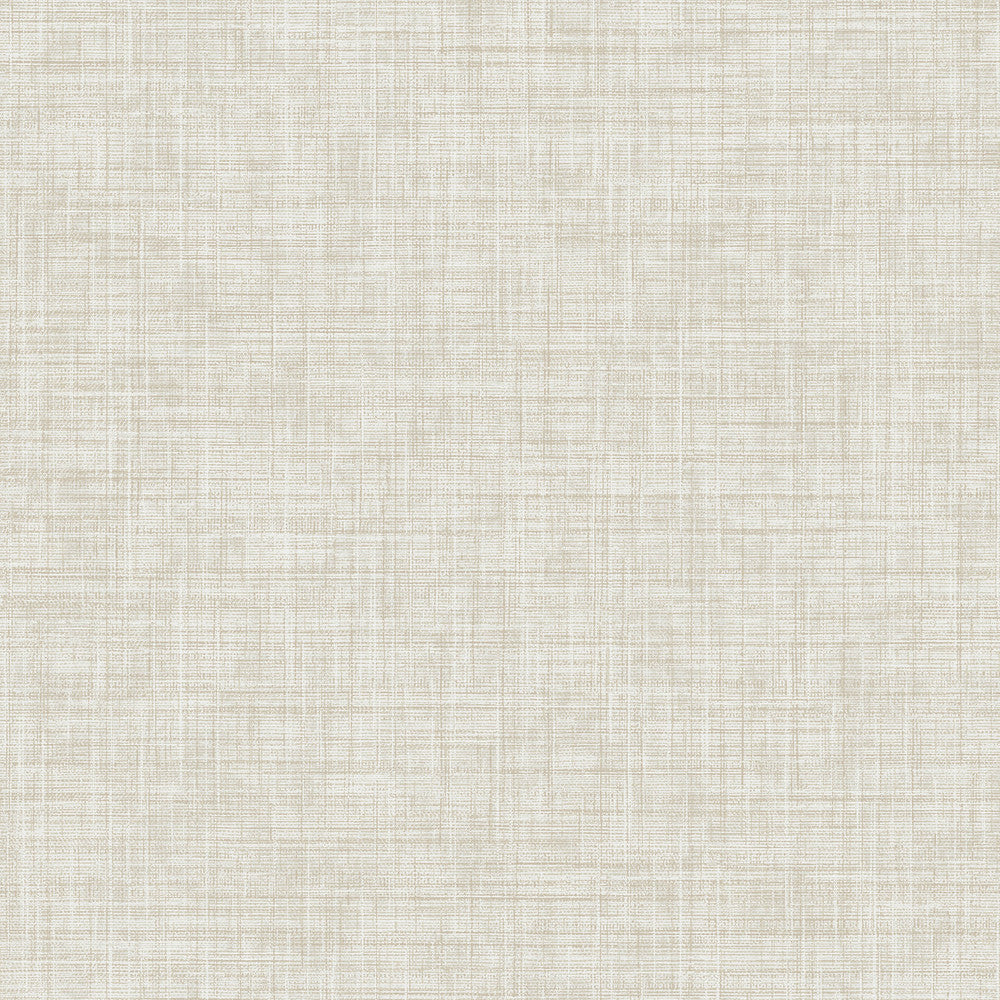 Tuckernuck Neutral Faux Linen Wallpaper by Advantage Curio Covers about 56.4 square feet 20.5-in by 33-ft long roll Unpasted 0 - Fabric Carolina -