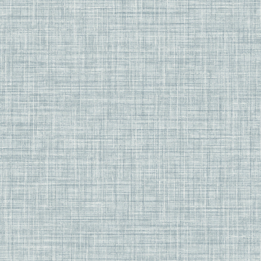 Tuckernuck Slate Faux Linen Wallpaper by Advantage Curio Covers about 56.4 square feet 20.5-in by 33-ft long roll Unpasted 0 - Fabric Carolina -