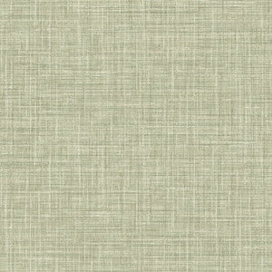 Tuckernuck Green Faux Linen Wallpaper by Advantage