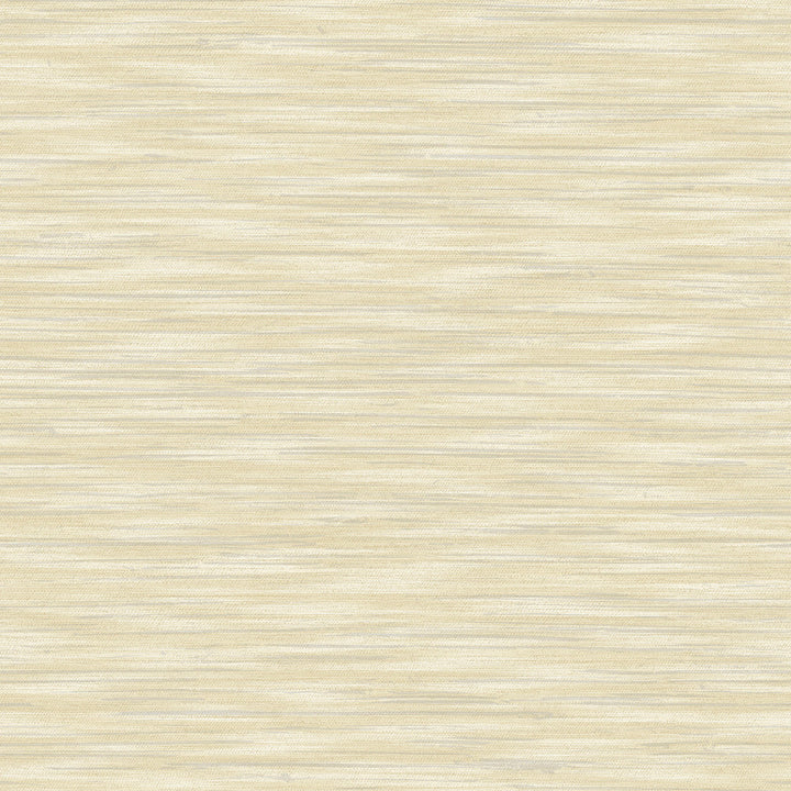 Benson Yellow Faux Fabric Wallpaper by Advantage Curio Covers about 56.4 square feet 20.5-in by 33-ft long roll Unpasted 20.9 - Fabric Carolina -