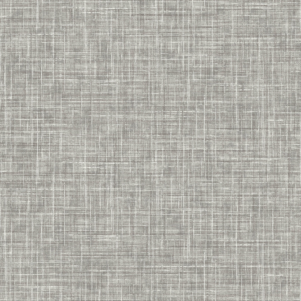 Emerson Grey Linen Wallpaper by Advantage Curio Covers about 56.4 square feet 20.5-in by 33-ft long roll Unpasted 0 - Fabric Carolina -