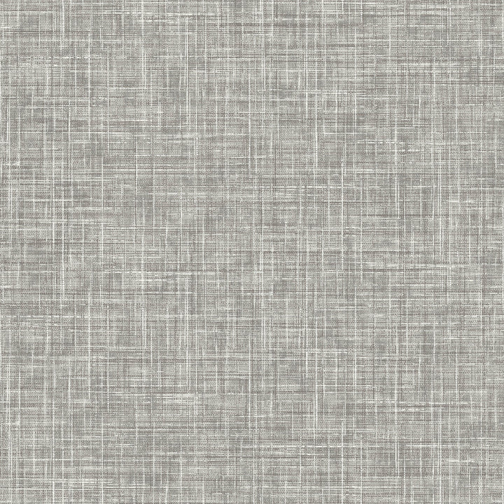 Emerson Grey Linen Wallpaper by Advantage Curio Covers about 56.4 square feet 20.5-in by 33-ft long roll Unpasted 0 - Fabric Carolina -