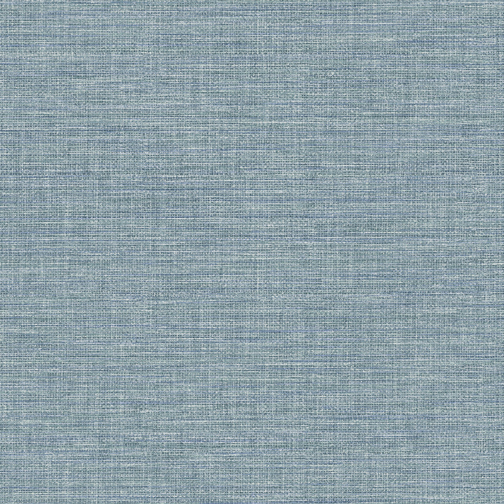 Exhale Sky Blue Faux Grasscloth Wallpaper by Advantage Curio Covers about 56.4 square feet 20.5-in by 33-ft long roll Unpasted 20.9 - Fabric Carolina -