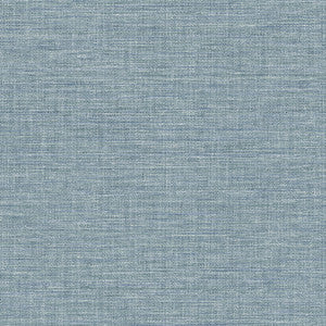 Exhale Sky Blue Faux Grasscloth Wallpaper by Advantage