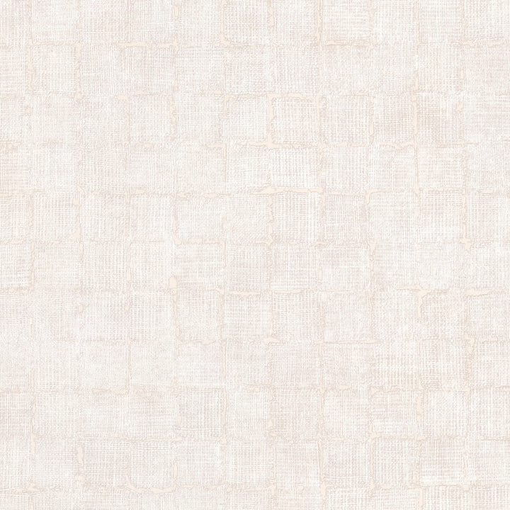 Blocks Cream Checkered Wallpaper by Fine Decor Curio Covers about 56.4 square feet Great Britain Unpasted 10.4-in repeat, drop match 20.5-in by 33-ft long roll - Fabric Carolina -