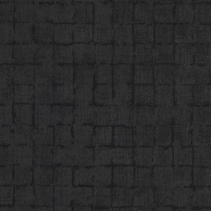 Blocks Black Checkered Wallpaper by Fine Decor Curio Covers about 56.4 square feet Great Britain Unpasted 10.4-in repeat, drop match 20.5-in by 33-ft long roll - Fabric Carolina -