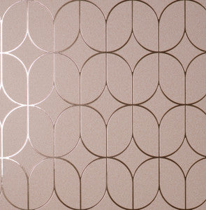 Raye Pink Rosco Trellis Wallpaper by Advantage
