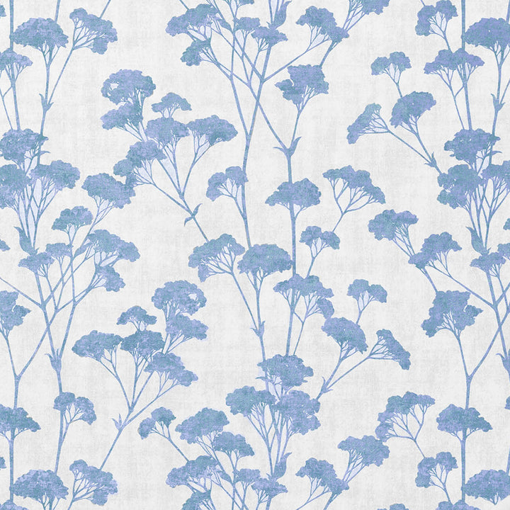 Sprig Blue Trail Wallpaper by Advantage Curio Covers about 56.4 square feet 20.5-in by 33-ft long roll Unpasted 20.9 - Fabric Carolina -