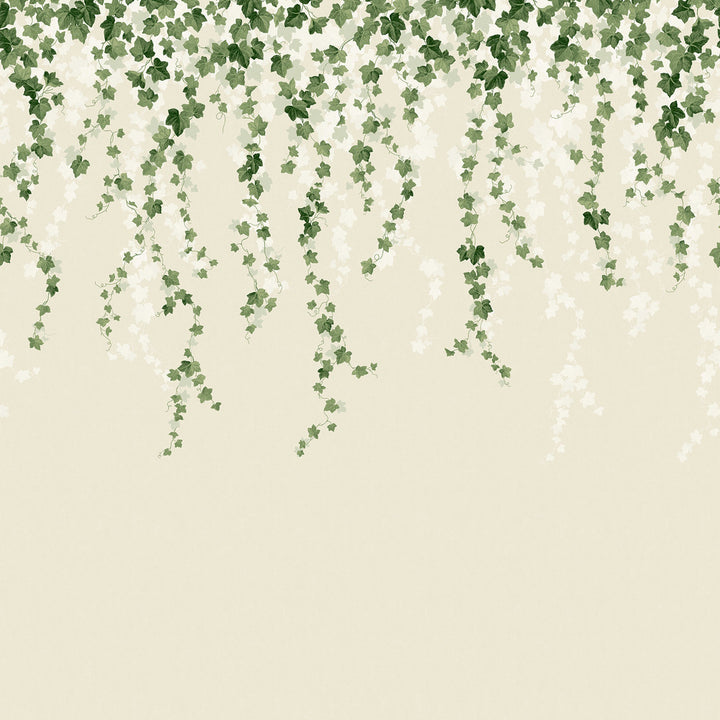 Trailing Ivy Green Wall Mural by Advantage Westbury Forest 19.6-in by 9.8-ft long roll Washable and strippable Unpasted 0 - Fabric Carolina -