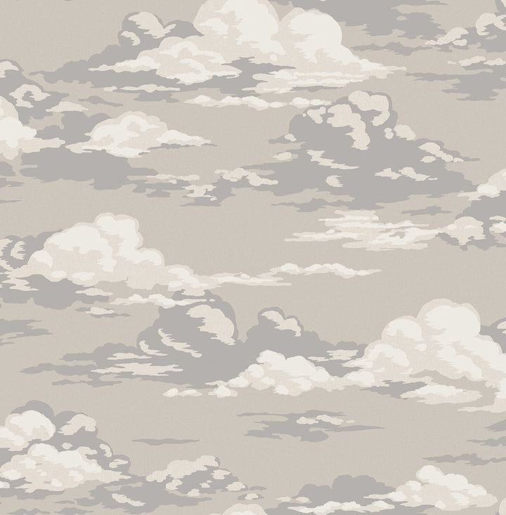 Cumulus Neutral Clouds Wallpaper by Advantage Westbury Forest Covers about 56.4 square feet 20.5-in by 33-ft long roll Unpasted 20.9 - Fabric Carolina -