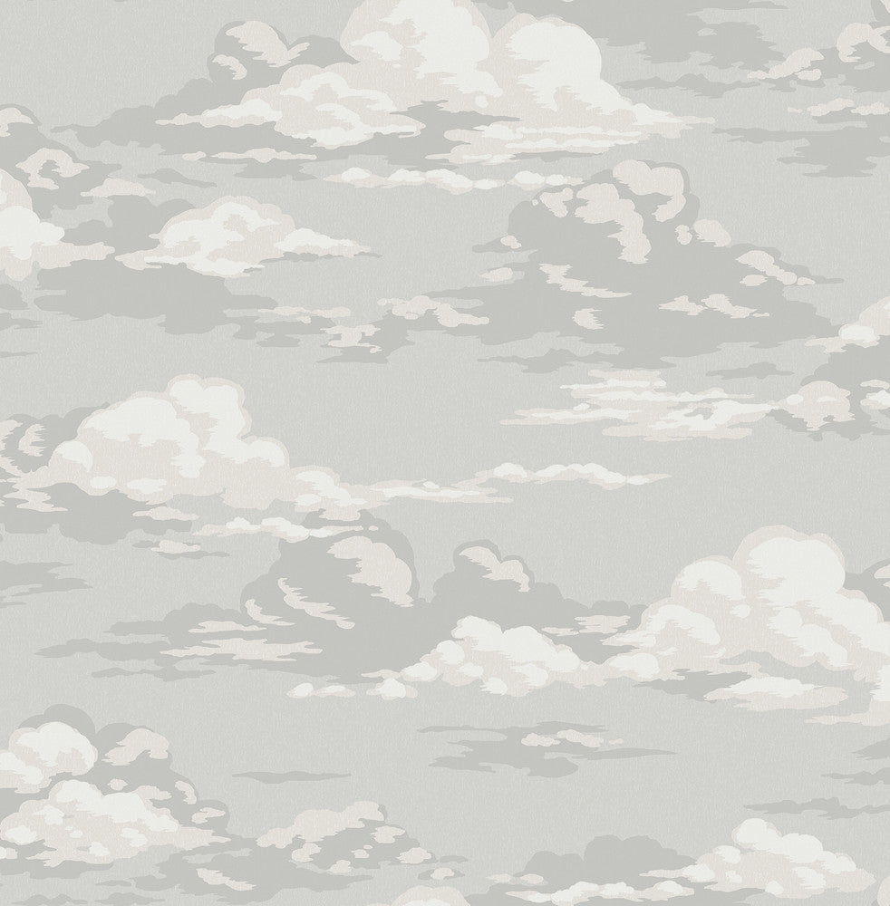 Cumulus Grey Clouds Wallpaper by Advantage Westbury Forest Covers about 56.4 square feet 20.5-in by 33-ft long roll Unpasted 20.9 - Fabric Carolina -