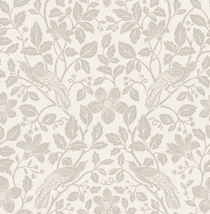 Marlow Bone Bird Vine Wallpaper by Advantage