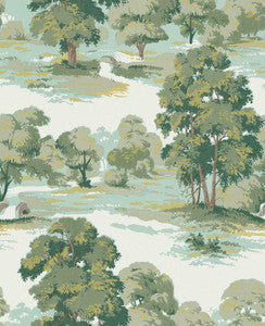 Sherwood Green Glade Wallpaper by Advantage