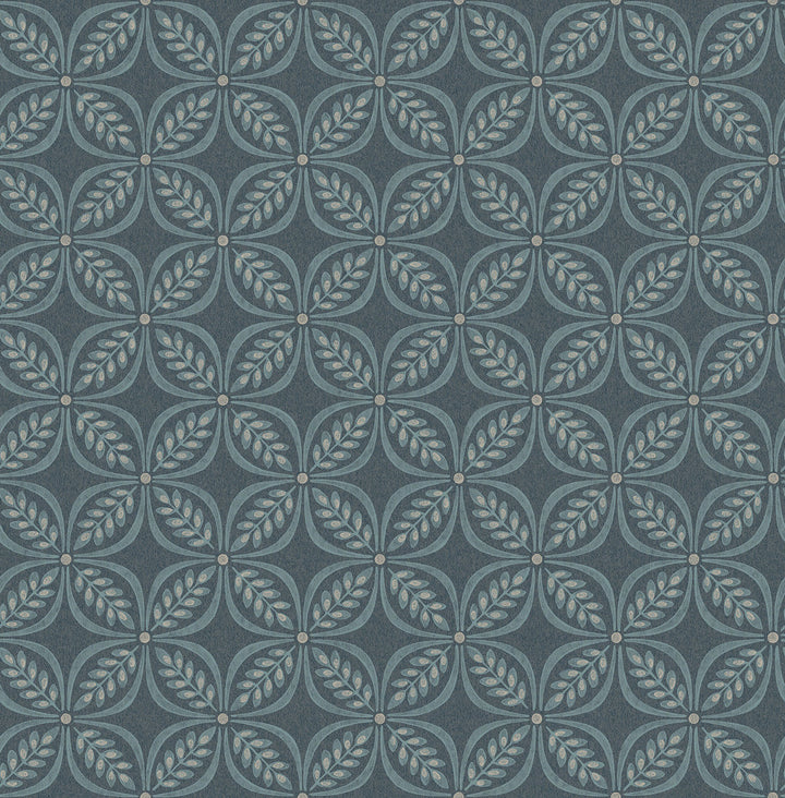 Morgrove Blue Trellis Wallpaper by Advantage Westbury Forest Covers about 56.4 square feet 20.5-in by 33-ft long roll Unpasted 20.9 - Fabric Carolina -