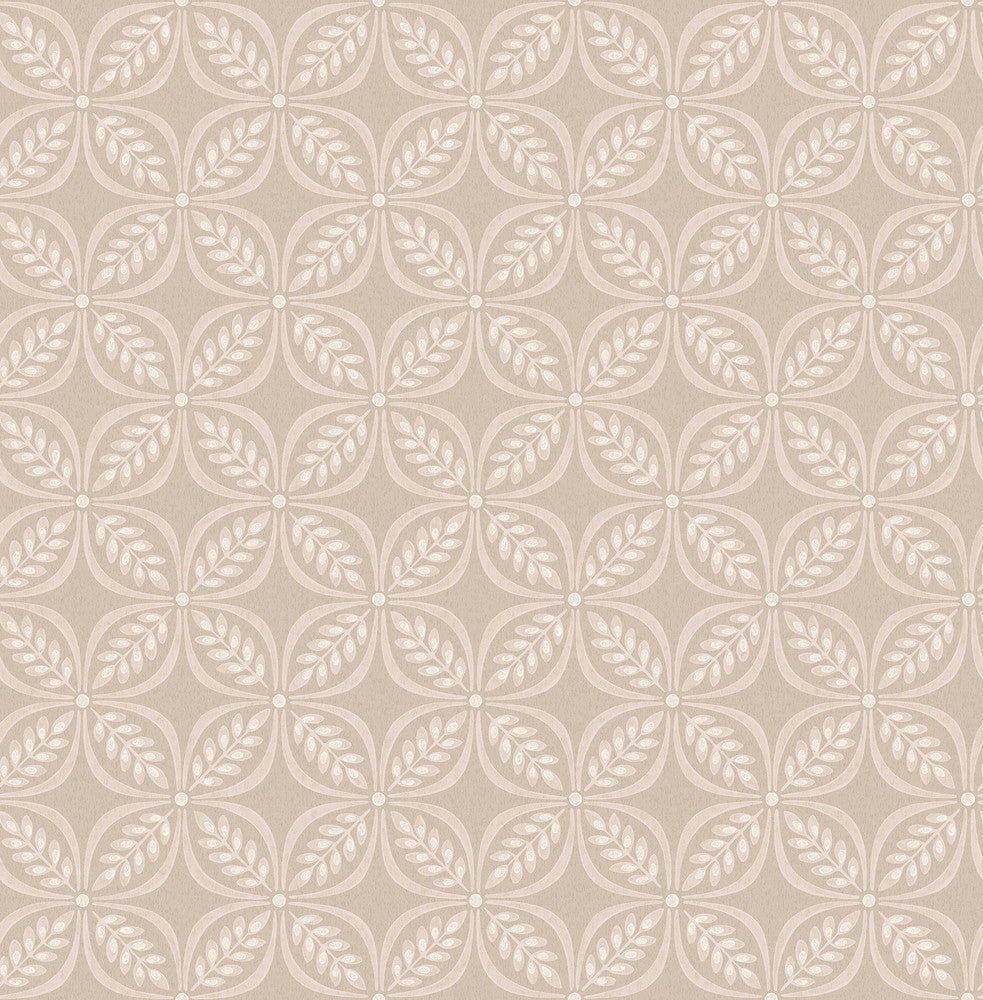 Morgrove Beige Trellis Wallpaper by Advantage Westbury Forest Covers about 56.4 square feet 20.5-in by 33-ft long roll Unpasted 20.9 - Fabric Carolina -