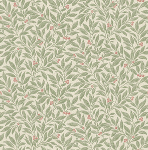 Winter Berry Green Vine Wallpaper by Advantage