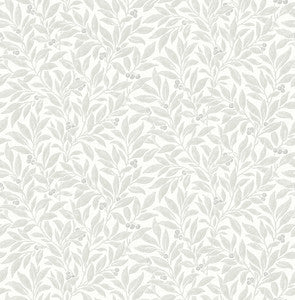 Winter Berry Light Grey Vine Wallpaper by Advantage