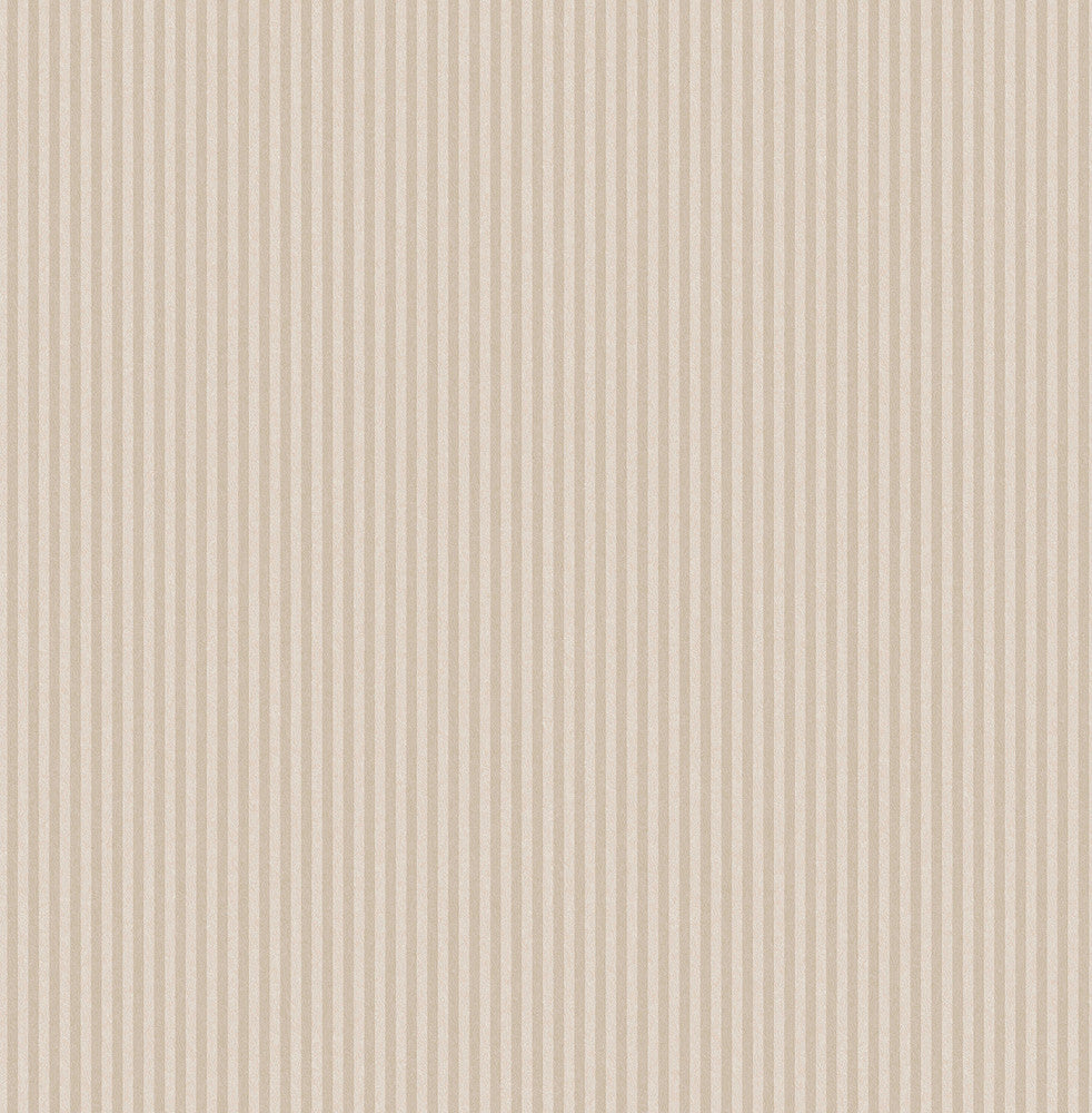 Ticking Beige Stripe Wallpaper by Advantage Westbury Forest Covers about 56.4 square feet 20.5-in by 33-ft long roll Unpasted 0 - Fabric Carolina -