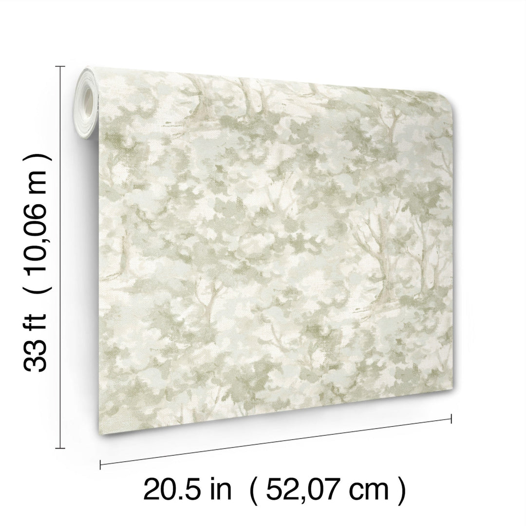 Thicket Sage Forest Wallpaper by Chesapeake Designer