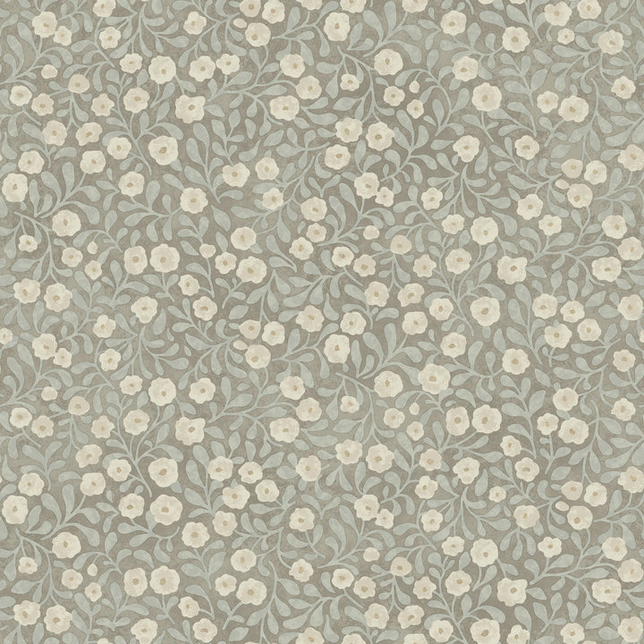 Poppy Trail Aqua Floral Wallpaper by Chesapeake Designer