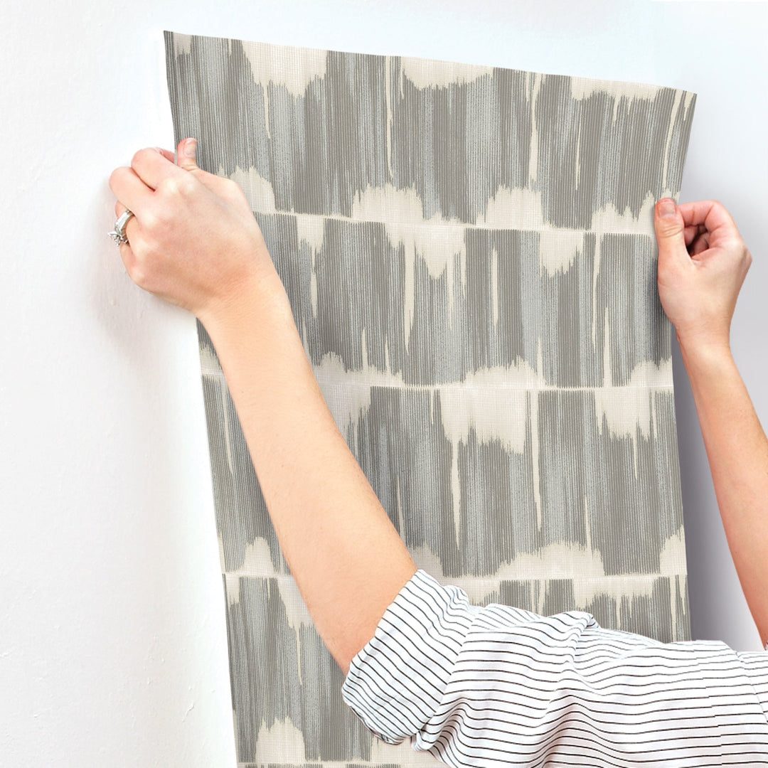 Serendipity Blue Shibori Wallpaper by A-Street Prints Designer