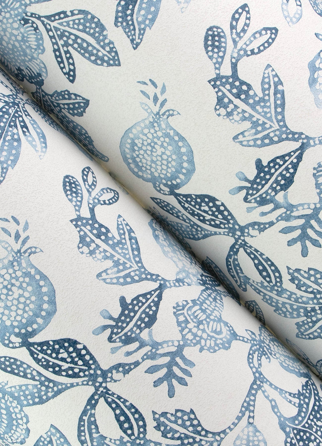 Beach Rose Blue Floral Fruits Wallpaper by A-Street Prints Designer