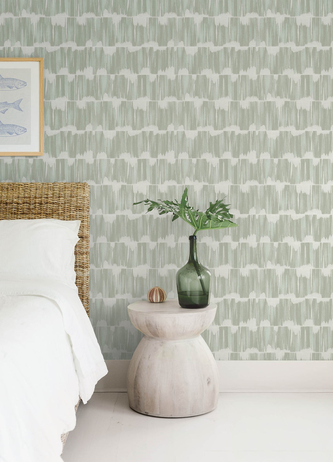 Serendipity Seafoam Shibori Wallpaper by A-Street Prints Designer