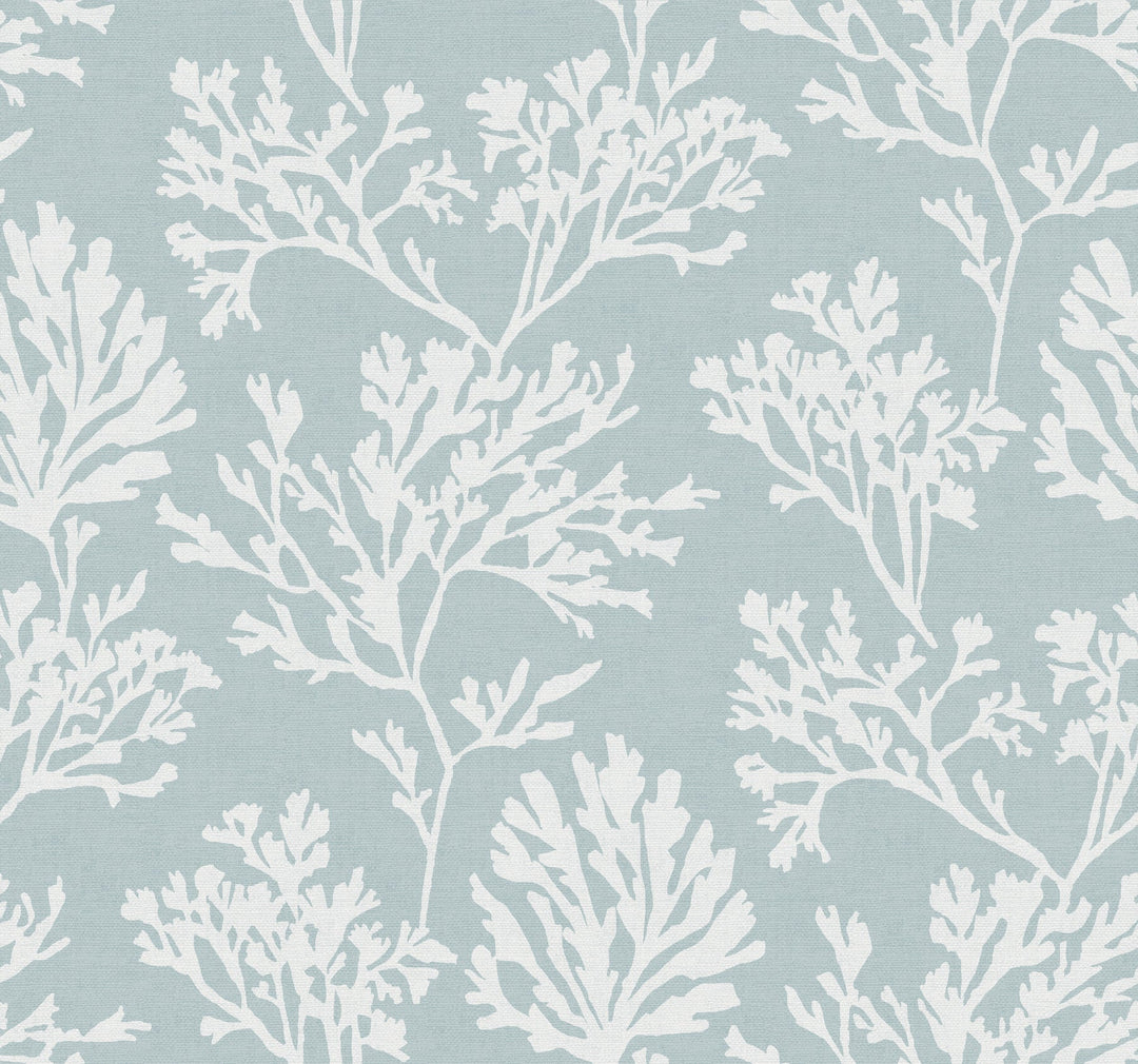Tortuga Sky Blue Coral Weave Wallpaper by A-Street Prints Designer
