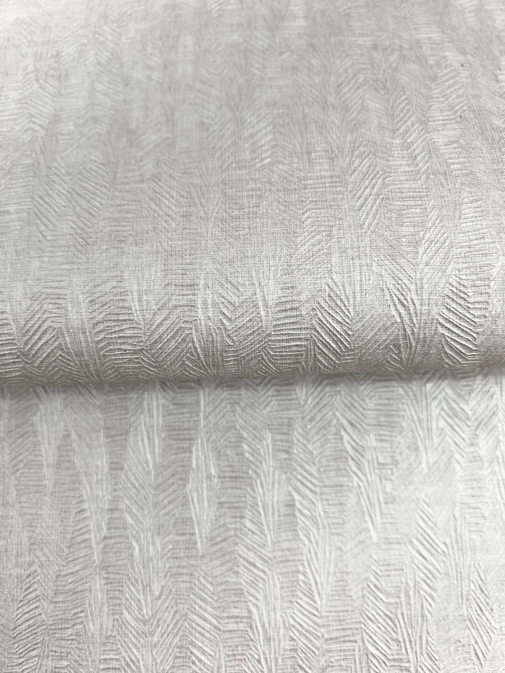 Bryson Sterling Feathered Texture Wallpaper by Warner Designer