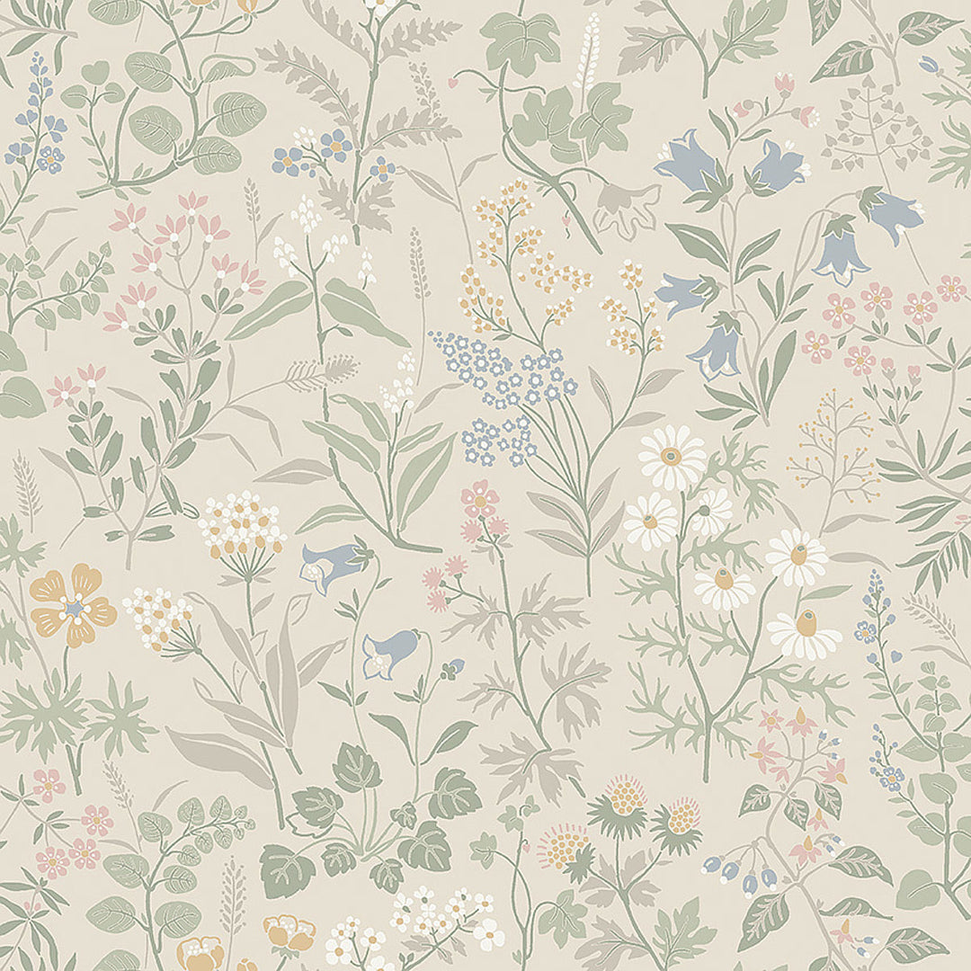 Flora - Sand by Schumacher Wallcovering