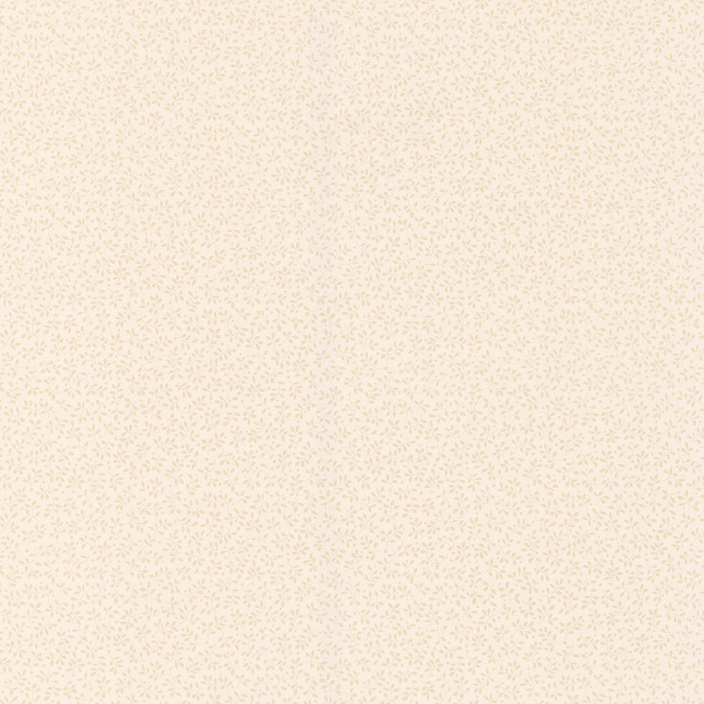 Lafayette Beige Small Leaf Trail Wallpaper by Brewster New Country Covers about 56.4 square feet 20.5-in by 33-ft long roll Prepasted 5.3 - Fabric Carolina -