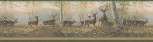 Wild Deer Green Deer Wallpaper by Brewster