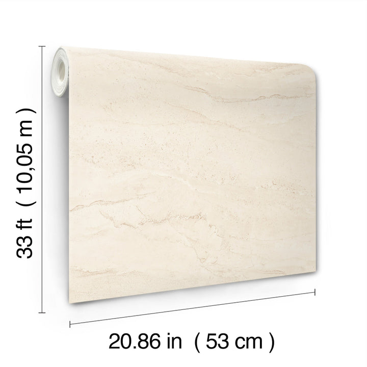 Morgana Off-White Stone Wallpaper by Chesapeake Designer