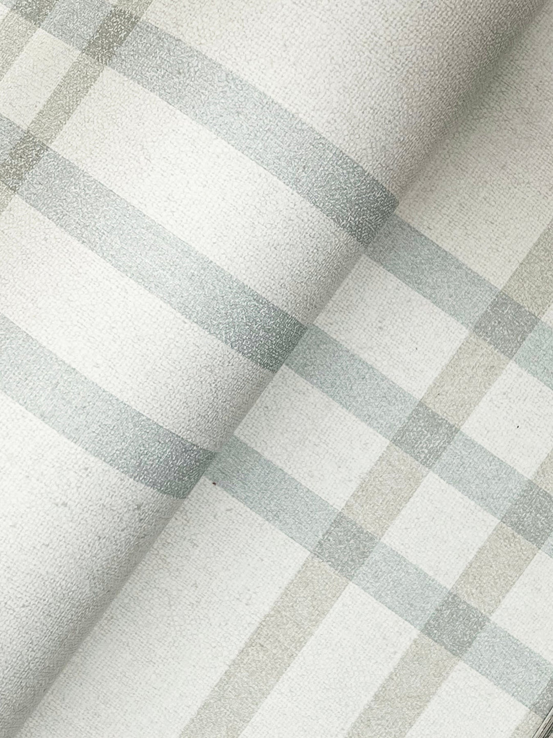 Fletcher Aqua Plaid Wallpaper by Chesapeake Designer