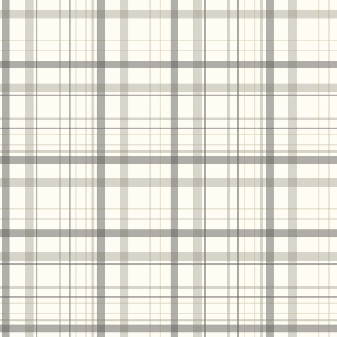 Burgess Charcoal Plaid Wallpaper by Chesapeake Designer