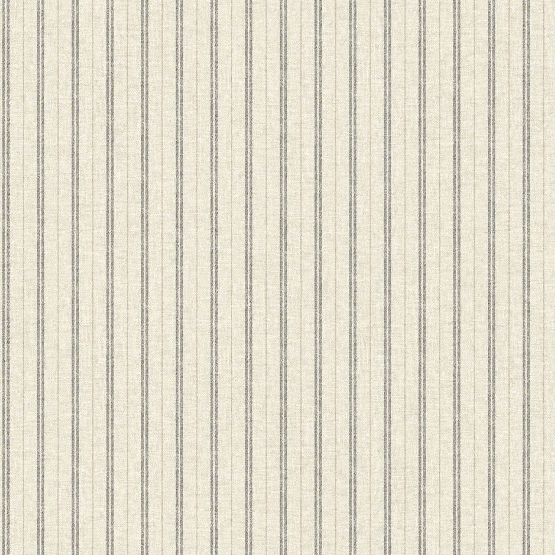 Harville Black Double Stripe Wallpaper by Chesapeake Designer