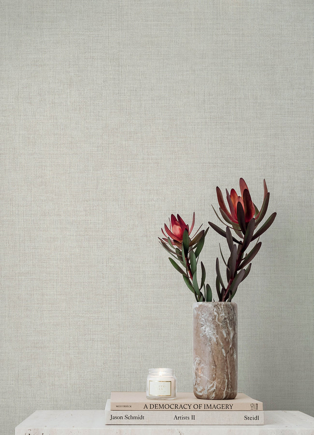 Alba Lavender Open Weave Wallpaper by A-Street Prints Designer