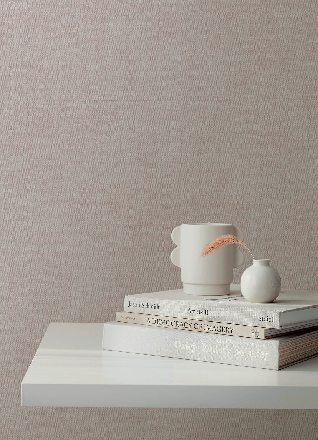 Nuovo Lavender Faux Linen Wallpaper by A-Street Prints Designer