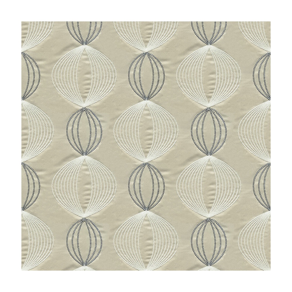 Virga Greige by Kravet Design Fabric CANDICE OLSON COLLECTION POLYESTER - 100% India Horizontal: 10 and Vertical: 9.5 51 - Fabric Carolina -