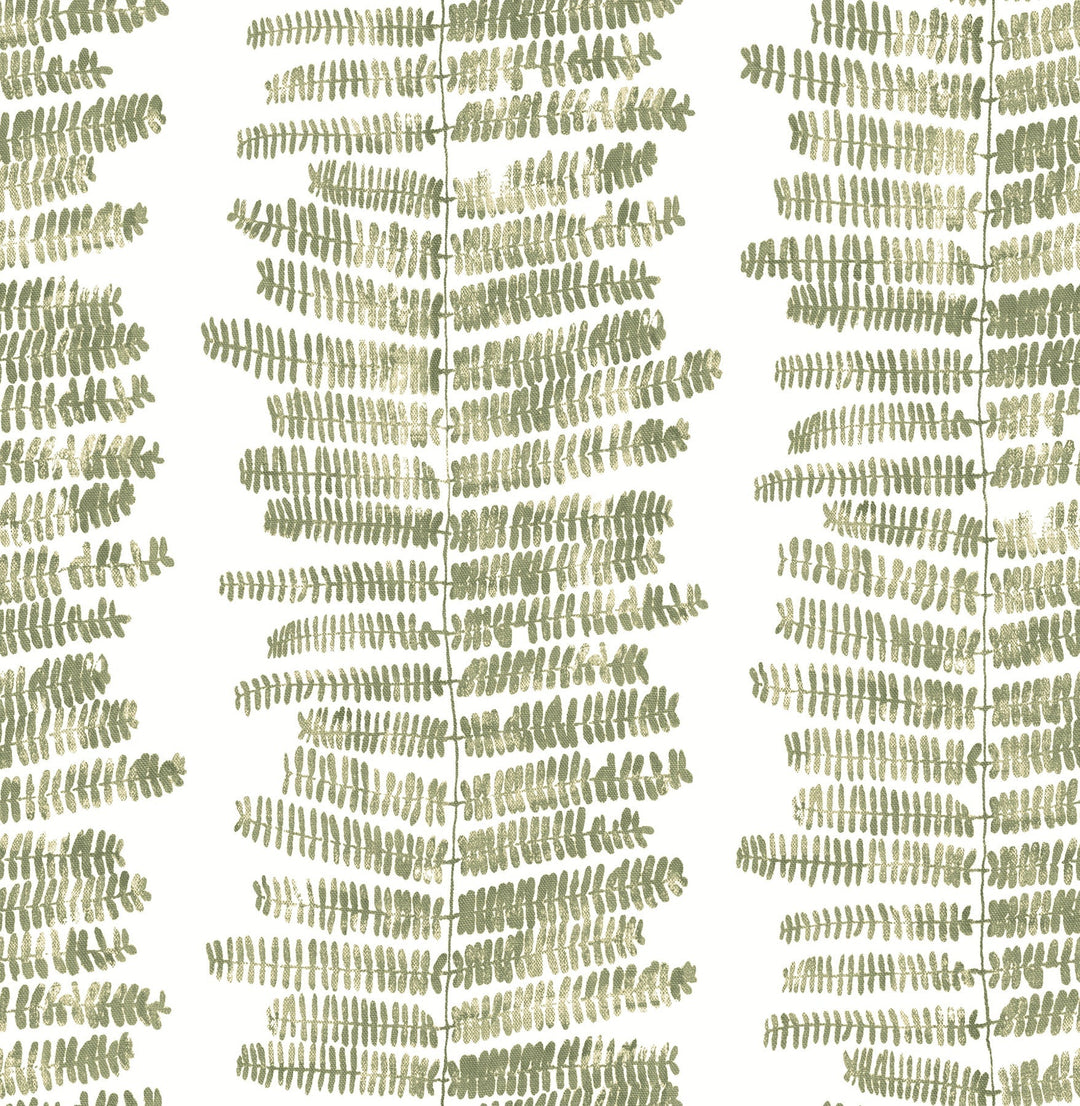 Lumis Green Fern Stripe Wallpaper by A-Street Prints Designer