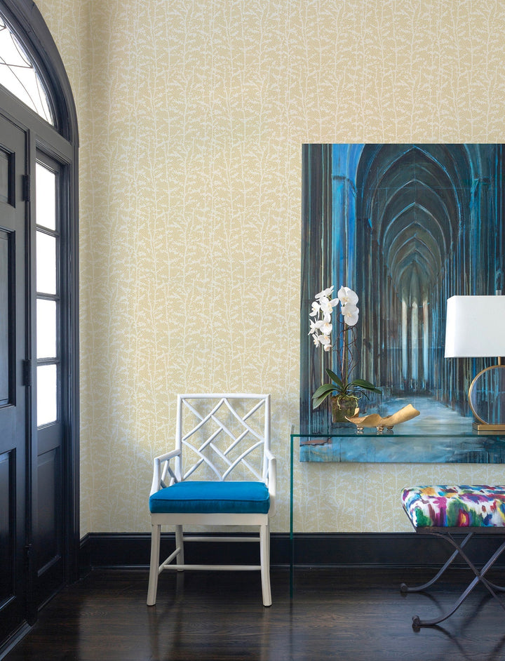 Layton Butter Climbing Vines Wallpaper by A-Street Prints Designer