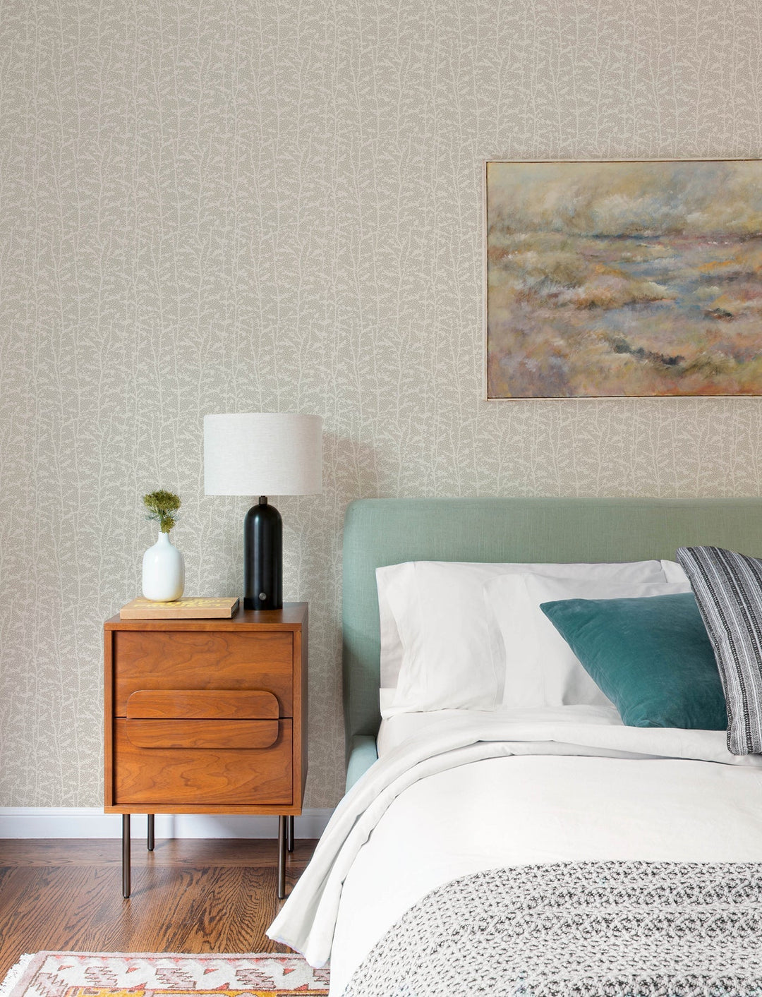 Layton Taupe Climbing Vines Wallpaper by A-Street Prints Designer
