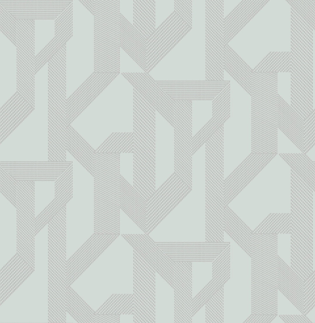 Franz Light Blue Geometric Wallpaper by A-Street Prints Designer