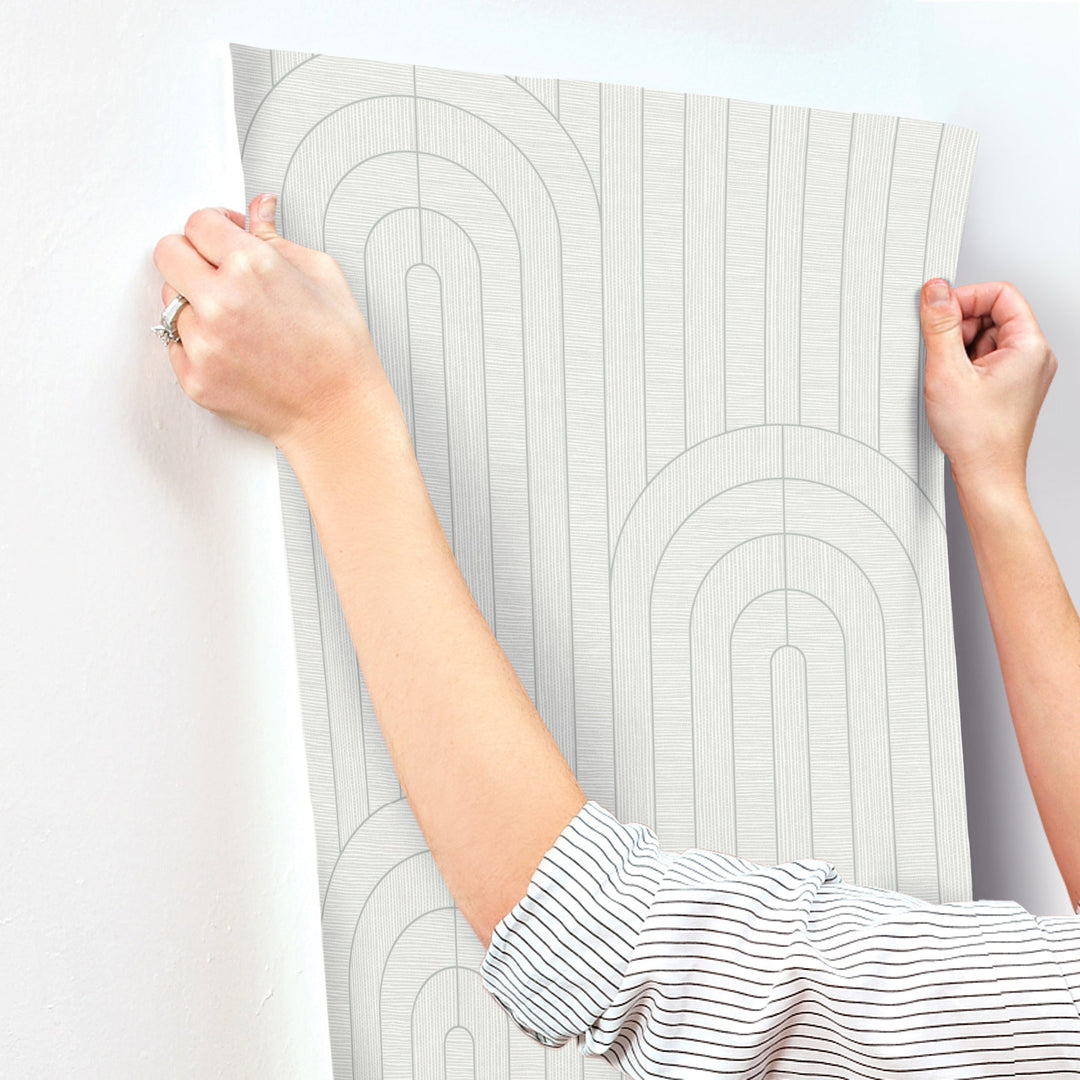 Declan Dove Textured Arches Wallpaper by A-Street Prints Designer
